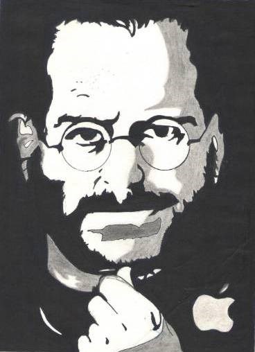 Steve Jobs-Co-Founder of Apple & Pixar, painting by Jothi Shree Murugesan