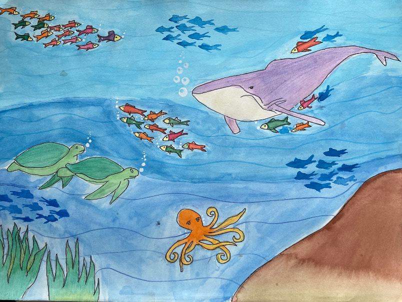 Art by Kids: A Ship Sailing In the Sea