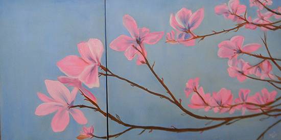 Painting  by Swati Gogate - Spring flowers