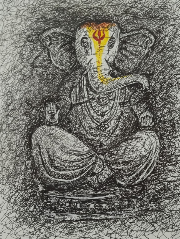 Arpit Kshirsagar on X Realistic sketch of Ganpati bappa  Happy Ganesh  chaturthi Media brustro200gsm stadlers mechanicalleadpencil Draw by me  Follow  arpitkshirsagar for more amazing sketches nagpur  BappaMorya GanpatiBappaMorya 