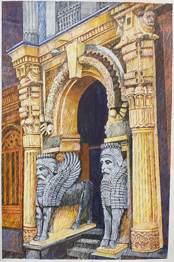 Painting  by Sandhya Ketkar - Maneckji Seth Agiray Gate