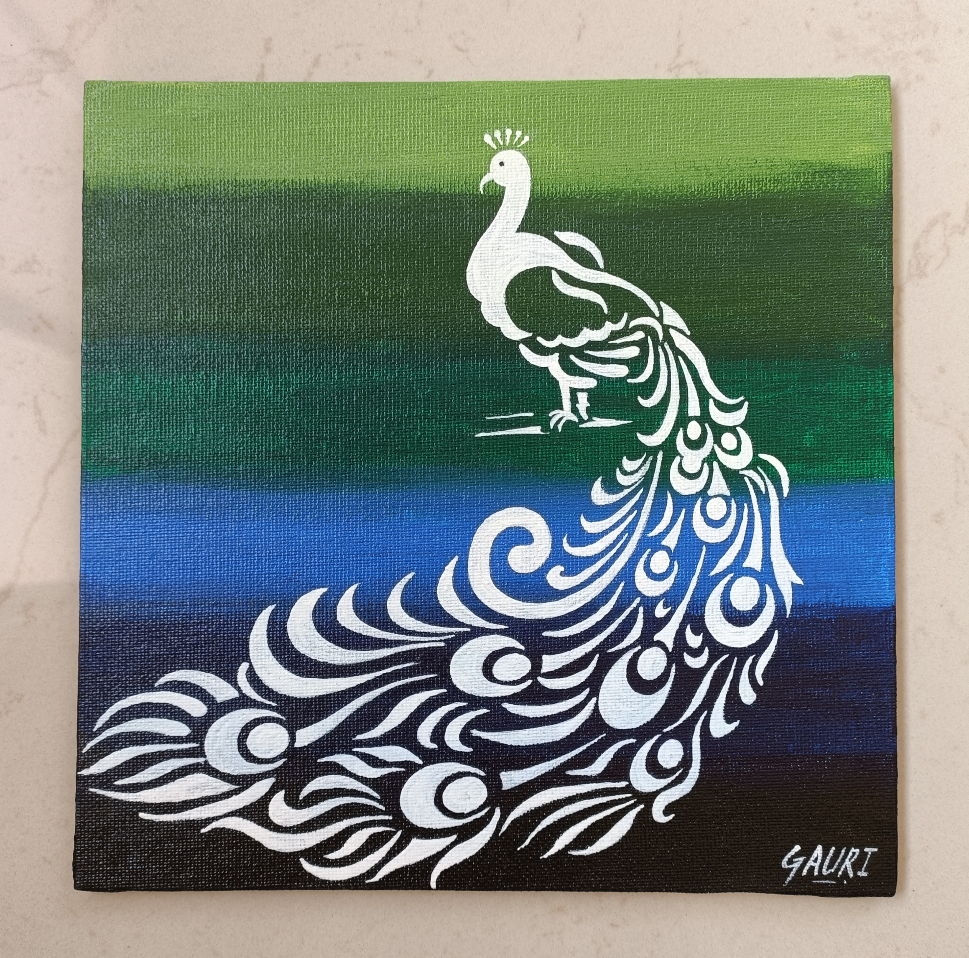 Peacock Painting Painting by Gauri Chaudhari