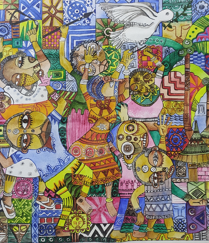 The Pursuit of Peace, Painting by Artist Anupama Jayal The Pursuit of Peace, Painting by Artist Anupama Jayal