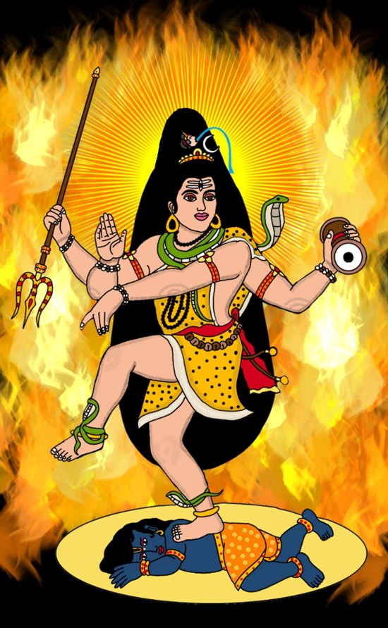 Lord natraja, painting by Harshit Pustake