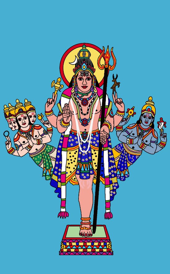 Lord ekpada, painting by Harshit Pustake