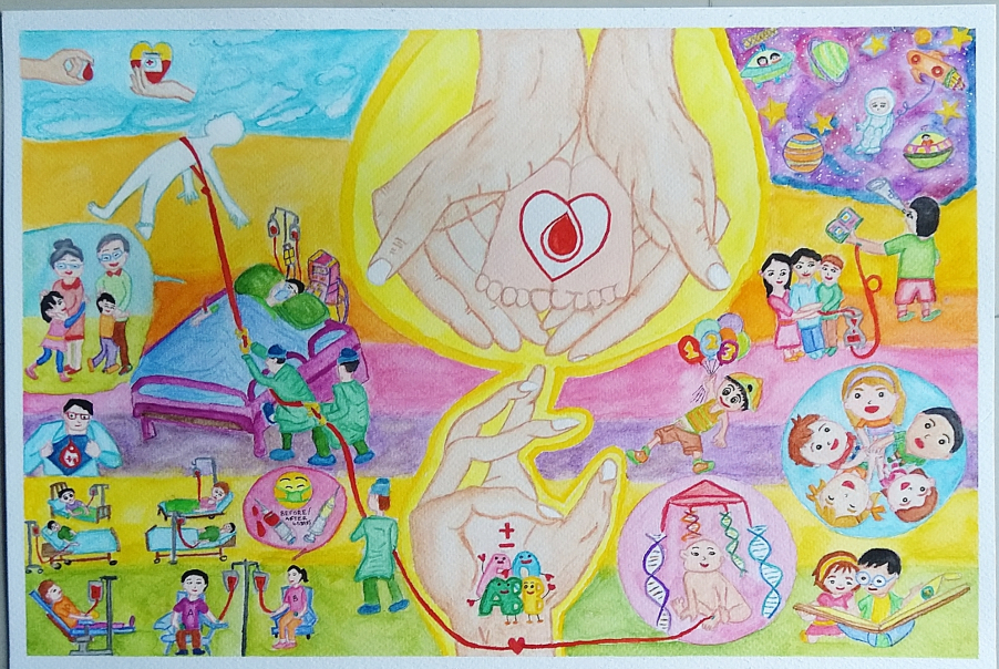 X 上的 NSS LDCE：「NSS UNIT of LDCE organised a drawing competition on 23rd  July regarding awareness of Blood Donation camp & its importance. NSS LDCE  extends it's gratitude towards the Massive response