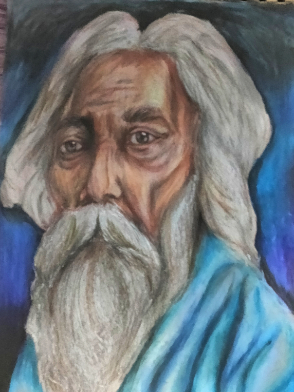 ArtStation  SINGLE COLOR PAINTINGgt  Rabindranath Tagore 