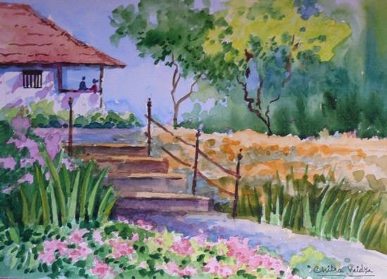 Sweet Home Painting by Professional Artist Chitra Vaidya