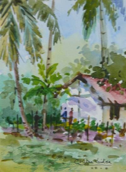 Konkan XII, painting by Chitra Vaidya