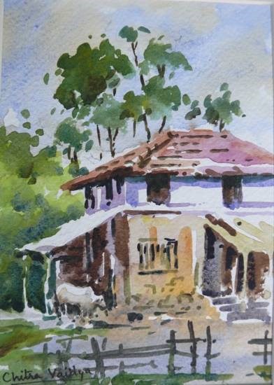 Konkan XI, painting by Chitra Vaidya