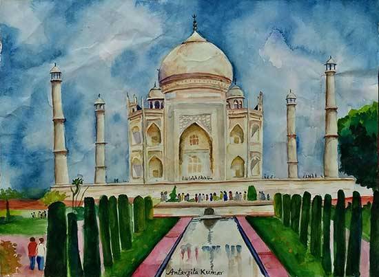 Taj Mahal Line Art Icon on White Background. 24367462 Vector Art at Vecteezy