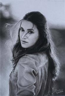 Painting by Shriraj Chavan - Kriti Sanon Painting by Shriraj Chavan - Kriti Sanon