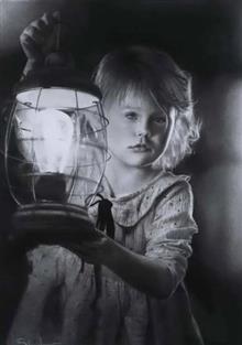 Painting by Shriraj Chavan - Guiding Light Painting by Shriraj Chavan - Guiding Light