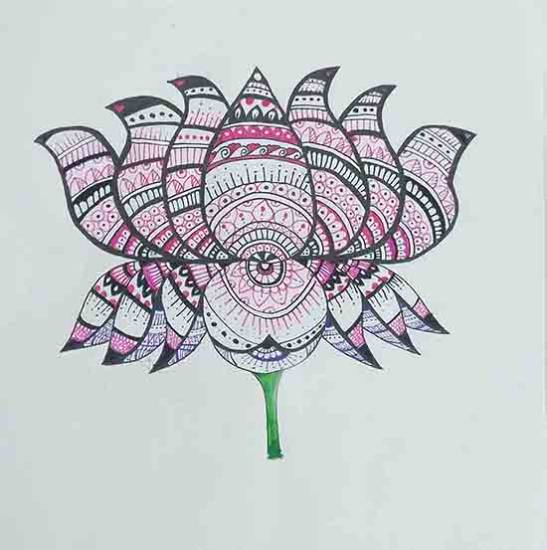 Lotus mandala deals art