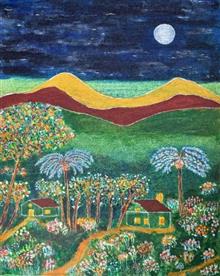 Painting by Jayant Kher - Night Dream Painting by Jayant Kher - Night Dream