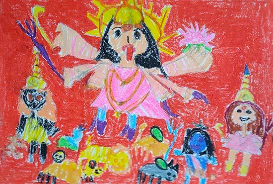 SupDup Kids - Dussehra/Durga Puja Drawing (From Age 6 to 9... | Facebook