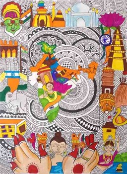 incredible india drawings