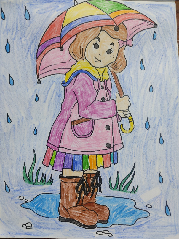 Rainy season background with umbrella and rain drops eps 10 vector  illustration  CanStock