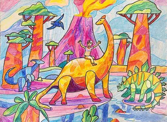 Jurassic World Dinosaur Drawing Beautiful Art - Drawing Skill