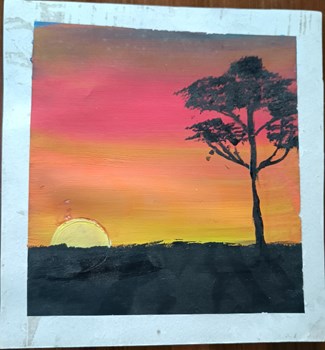 sunset artwork