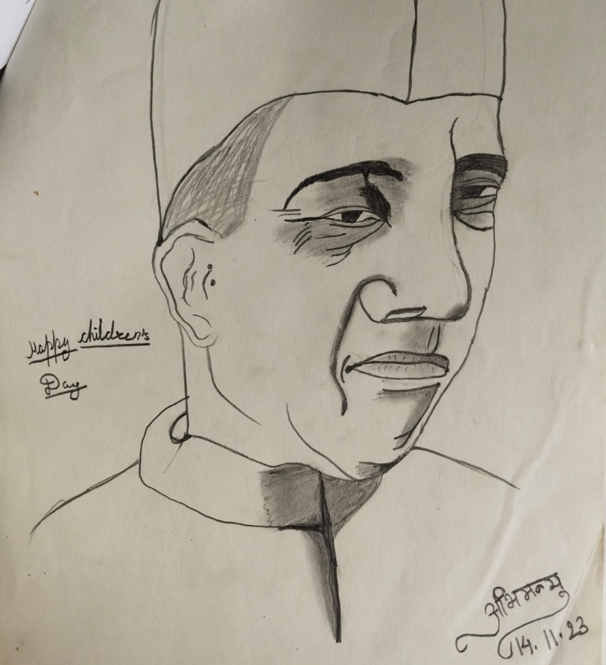 Painting  by Abhimaneyu Singh - JAWAHAR LAL NEHRU