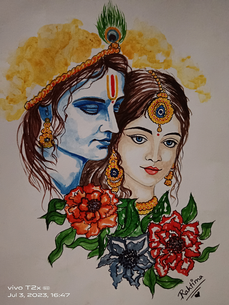 Radha on sale krishna art