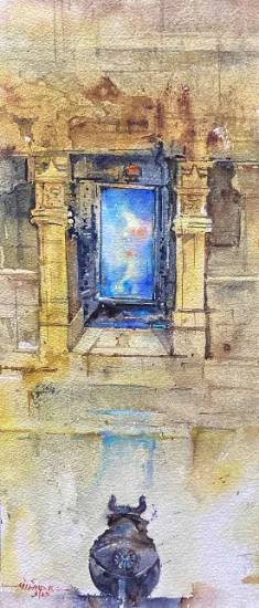 Someshwar Temple, Painting by  Artist Milind  Bhanji Someshwar Temple, Painting by  Artist Milind  Bhanji