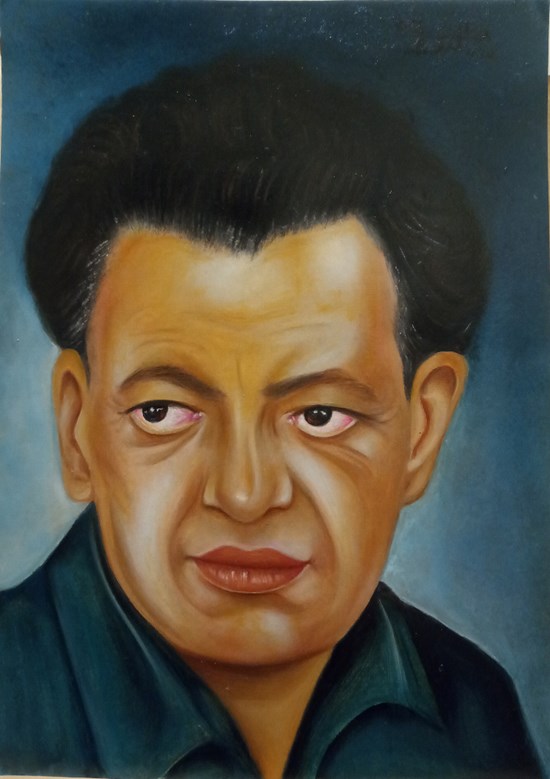 Diego Rivera, painting by Khaled Hamdy .H