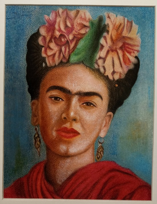 Frida Kahlo, painting by Khaled Hamdy .H