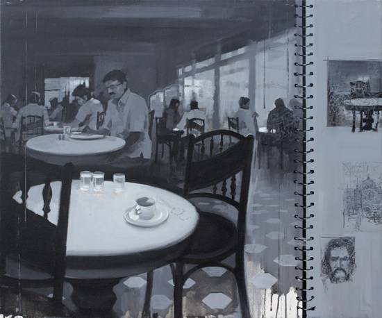 Mumbai Diary - 12, Painting by Artist Anwar Husain Mumbai Diary - 12, Painting by Artist Anwar Husain