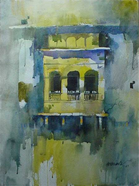 Ambarkhana I, Painting by Artist Anwar Husain Ambarkhana I, Painting by Artist Anwar Husain