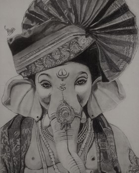 how to draw a simple lord ganesha