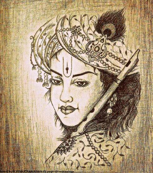 lord Radha Krishna artistica Pencil drawing/lord Krishna art - YouTube