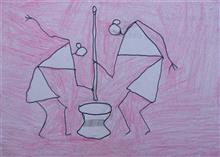 Painting by Rami Aatram - Warli Painting Painting by Rami Aatram - Warli Painting