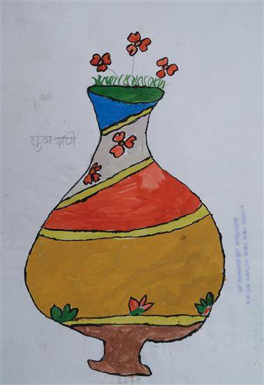 Flower Pot - 2 Painting by Parvati Gota