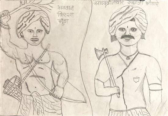 hand drawn indian freedom fighter bhagat singh vector illustration portrait  Stock Vector | Adobe Stock