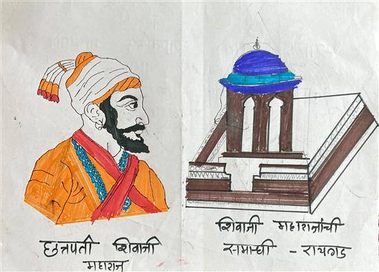 Raja Aala Raja Aala.....🚩#chhatrapati #shivajimaharaj #drawing . By  @artdraw_art99 . #art #artist #maratha #swarajya #sketch #drawin... |  Instagram