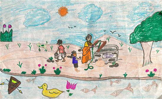 25 Best Water Saving drawings by school kids | The EcoBuzz