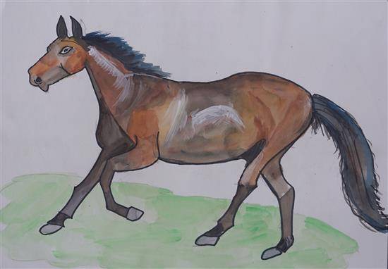 Horse Color Pencil Drawing by AtomiccircuS on DeviantArt | Horse drawings,  Color pencil art, Horse drawing