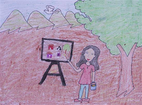 My hobby is draw – India NCC