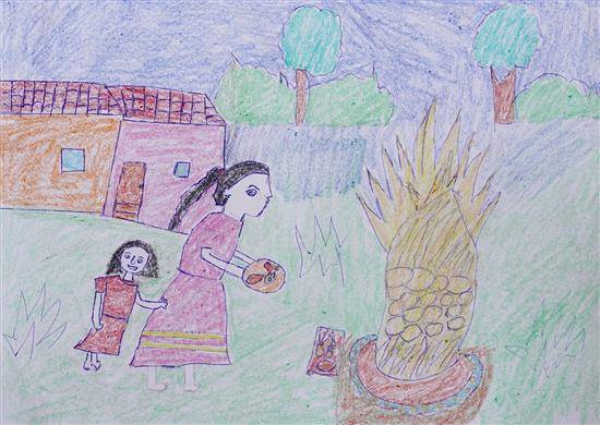 Holi Festival Drawing | How to Draw Happy Holi | Shovan's Art World -  YouTube