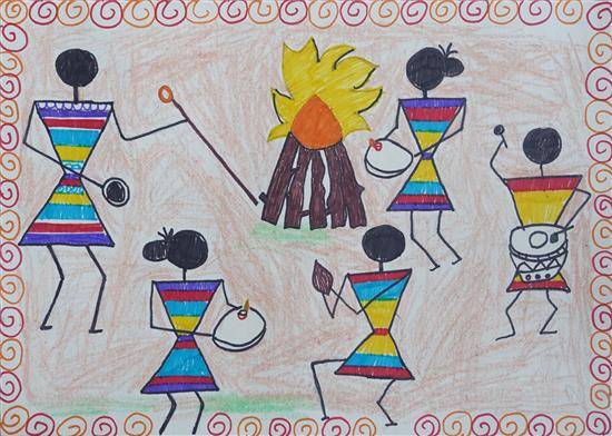 Wish you all a very #Happy #Holi !!! #Pompom #painting #art for #kids.  #Process #Art #MakeItTakeIt | Holi painting, Holi celebration, Drawing for  kids