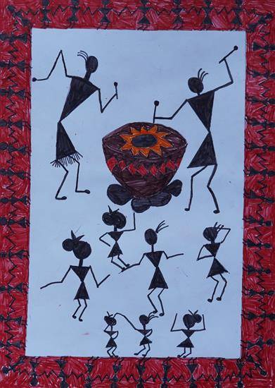 SHYPRA Tribal Couple Dance for Home Decoration and Gifting | Bastar Art|  Memento |Award Decorative Showpiece - 25.5 cm Price in India - Buy SHYPRA  Tribal Couple Dance for Home Decoration and