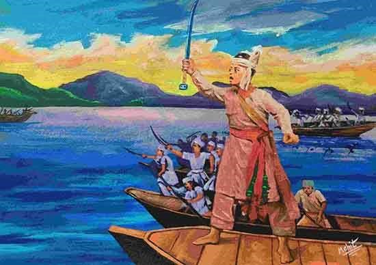 Lachit Borphukhan, painting by Mohit Kharkwal