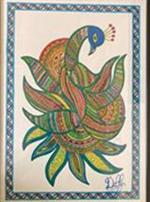 Paintings by Dolly Sunil - Peacock Mandala Paintings by Dolly Sunil - Peacock Mandala