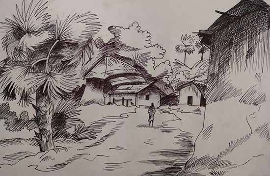 Landscape Scenery Drawing Easy Steps / How to Draw Beautiful Landscape With Pencil  Sketch Easy Step By Step #LandscapeDrawing #SceneryDrawing #Drawing #Art  #PremNathShuklaDrawing | Landscape Scenery Drawing Easy Steps / How to