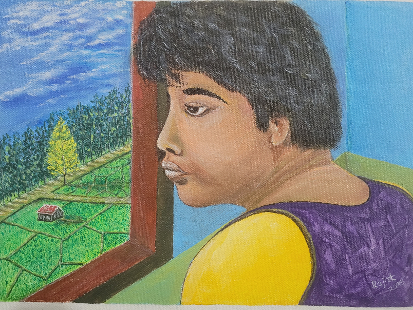 Painting  by Rajat Kumar Das - Mad girl