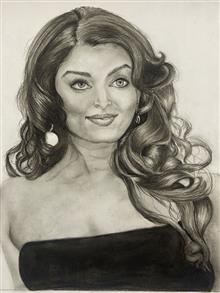 Painting by Kashish Desai - Aishwarya Rai Painting by Kashish Desai - Aishwarya Rai