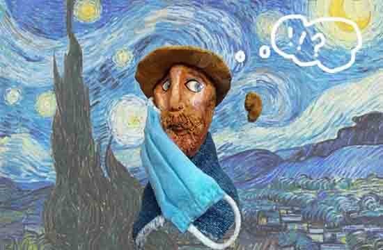 Van gogh caricature, painting by Sagarika Pattanayak