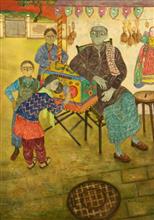 Paintings by Manisha Patil - The Dream seller Paintings by Manisha Patil - The Dream seller
